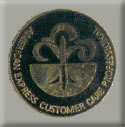 American Express Customer Care Enamel Badge
