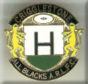 Criggleston All Blacks  ARLFC Enamel Badge